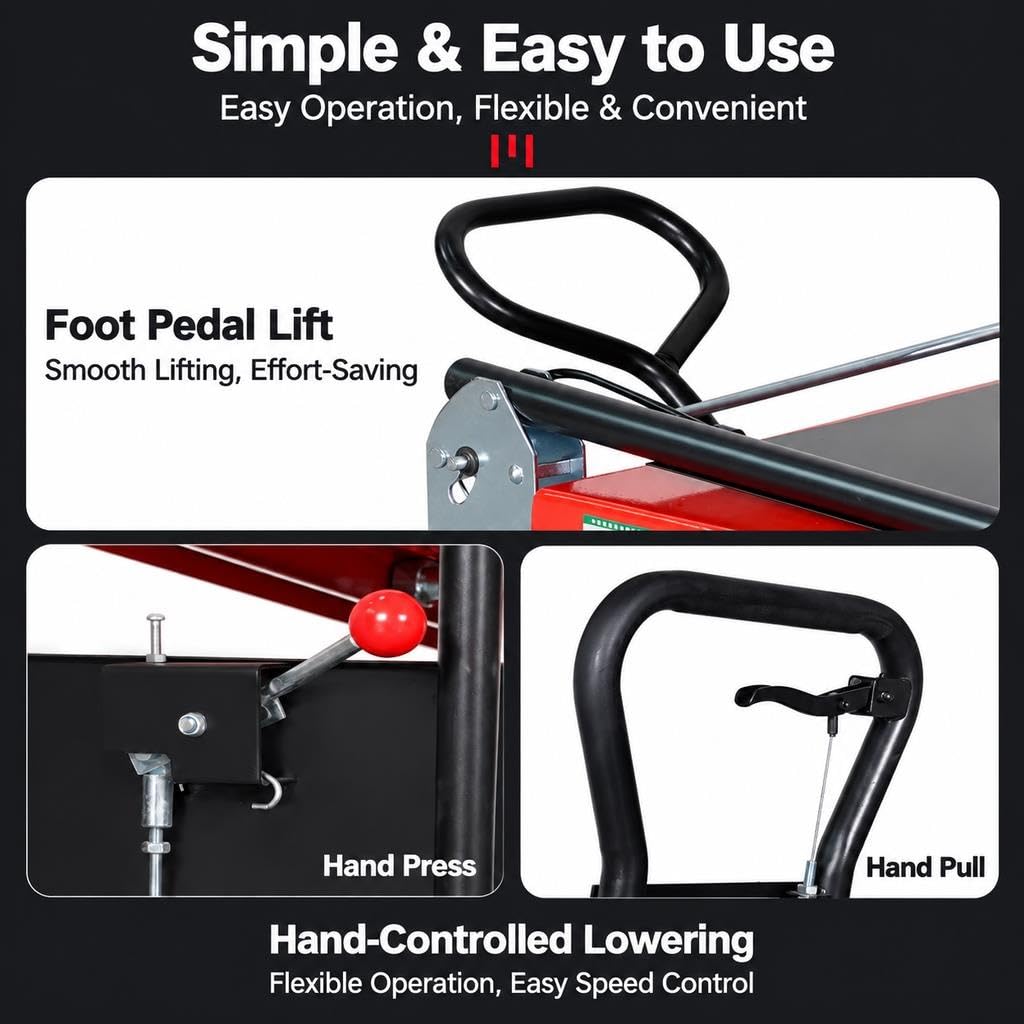 Mesa Elevadora Hidráulica Carro Tijera con Pedal