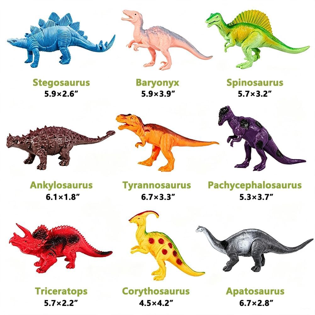 Kimicare Dinosaur Toys - 18 Realistic Dino Figures -4 Kimicare Dinosaur Toys - 18 Realistic Dino Figures -4