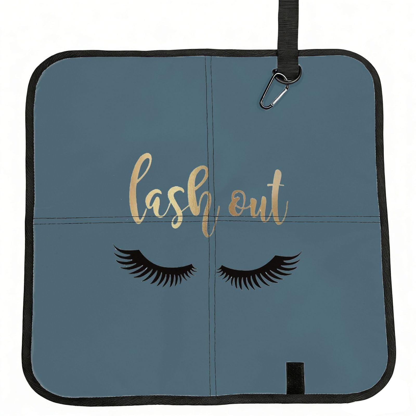PPHGUT Eyelash Print Foldable Seat Cushion Waterproof Portable Chair Pad Travel Outdoor Picnic Camping