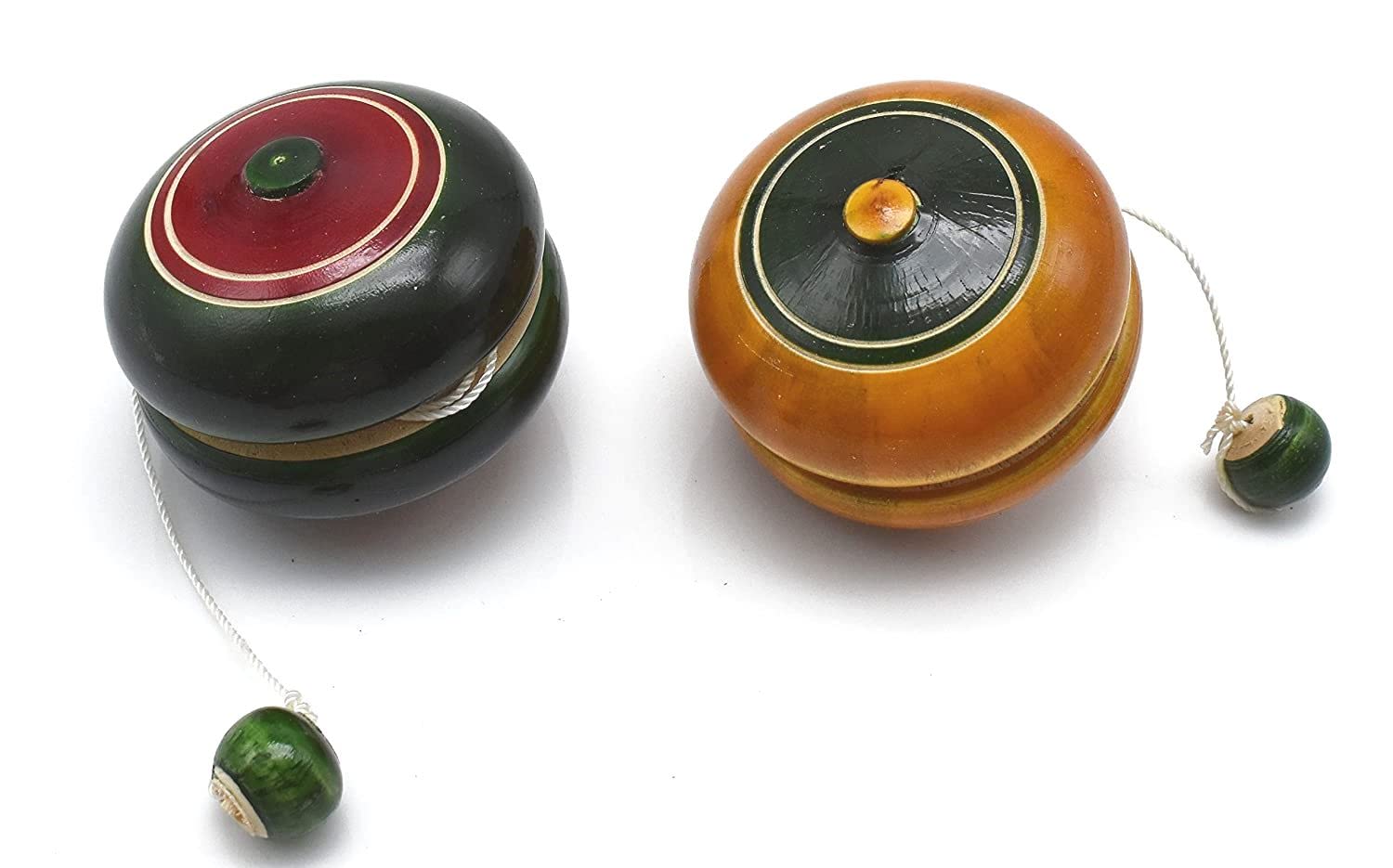 Channapatna Toys Wooden Yo-Yo Toy for Kids (3 Years+) - Set of 2 - Multicolor -Curiosity & Fine Motor Skills (B09H4P261R) Amazon Price History, Amazon Price Tracker