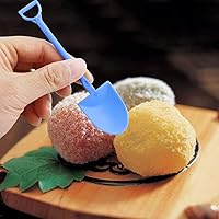 Vista 6 de 100 cucharas coloridas con forma de pala, cuchara desechable de plástico para helado, postre, yogur, azúcar (4.8 pulgadas, color mixto)