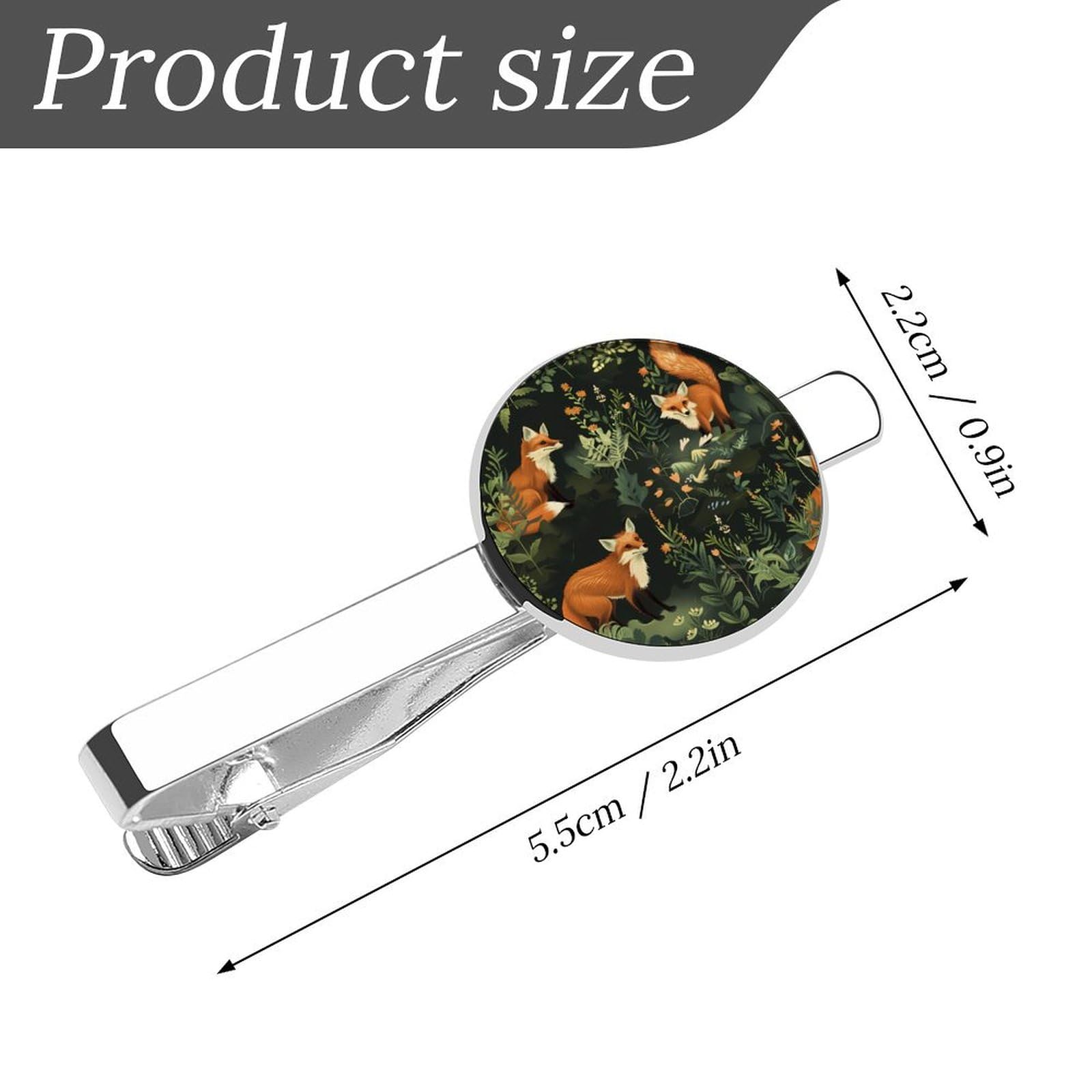 Cartoon Red Fox Tie Clips for Men Classic Necktie Tie Bars Tie Pins for Wedding Business Accessories