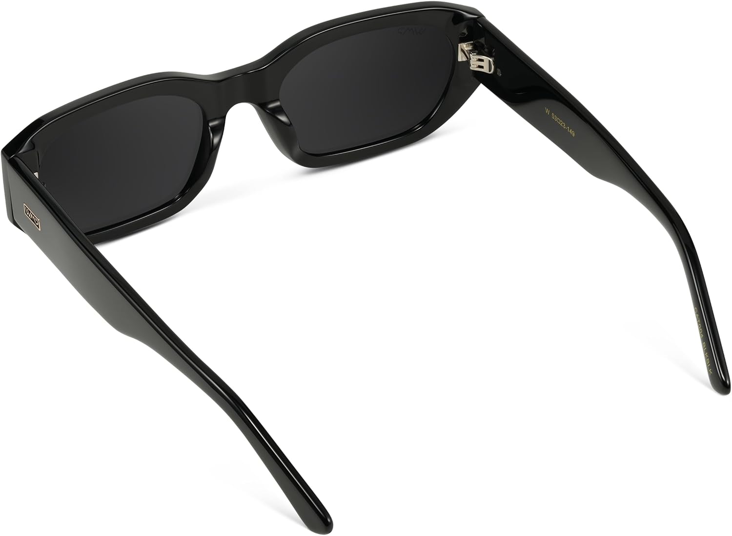 WearMe Pro - Women's Chunky Narrow Rectangular Sunglasses - Polarized, Lightweight Acetate, 100% UV Protection - Image 7