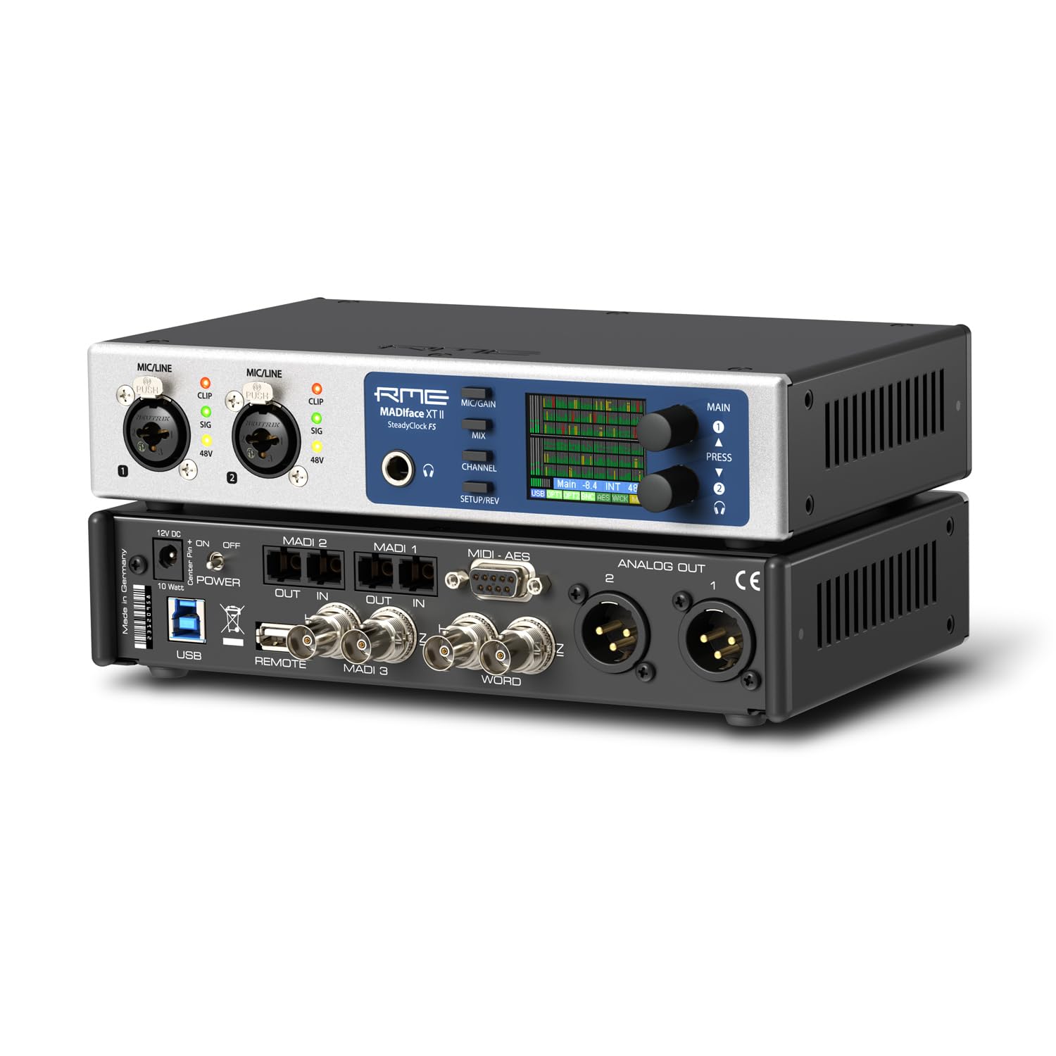 RME Madiface XT II - Interfaccia audio USB di fascia alta, con 2 cavi Keepdrum XLR