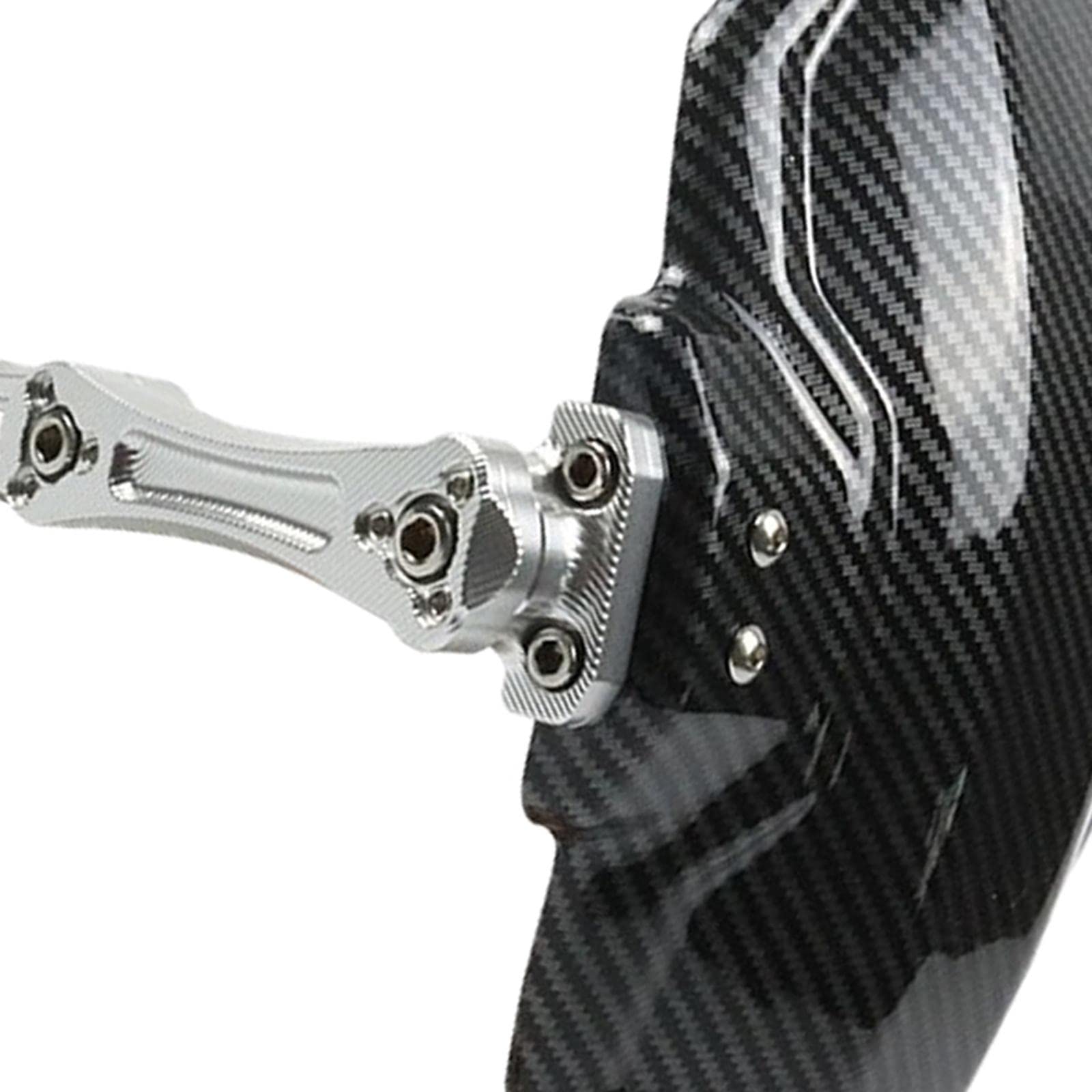 Amagogo Eletric Bike Schutzblech Hinterrad Spritzschutz Kotflügel Aluminiumlegierung Universal Zubehör Verhindert Verschmutzungen für Pendler Ausflüge Alltag