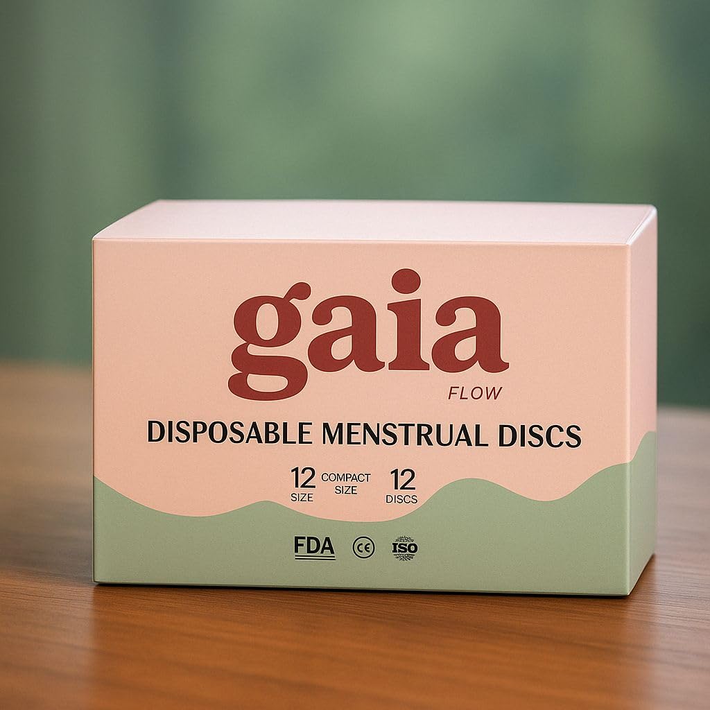 Discos menstruales desechables, 12 unidades, protección contra fugas de 12 horas, cuidado menstrual cómodo y sin desorden, alternativa de higiene femenina a los tampones y copas