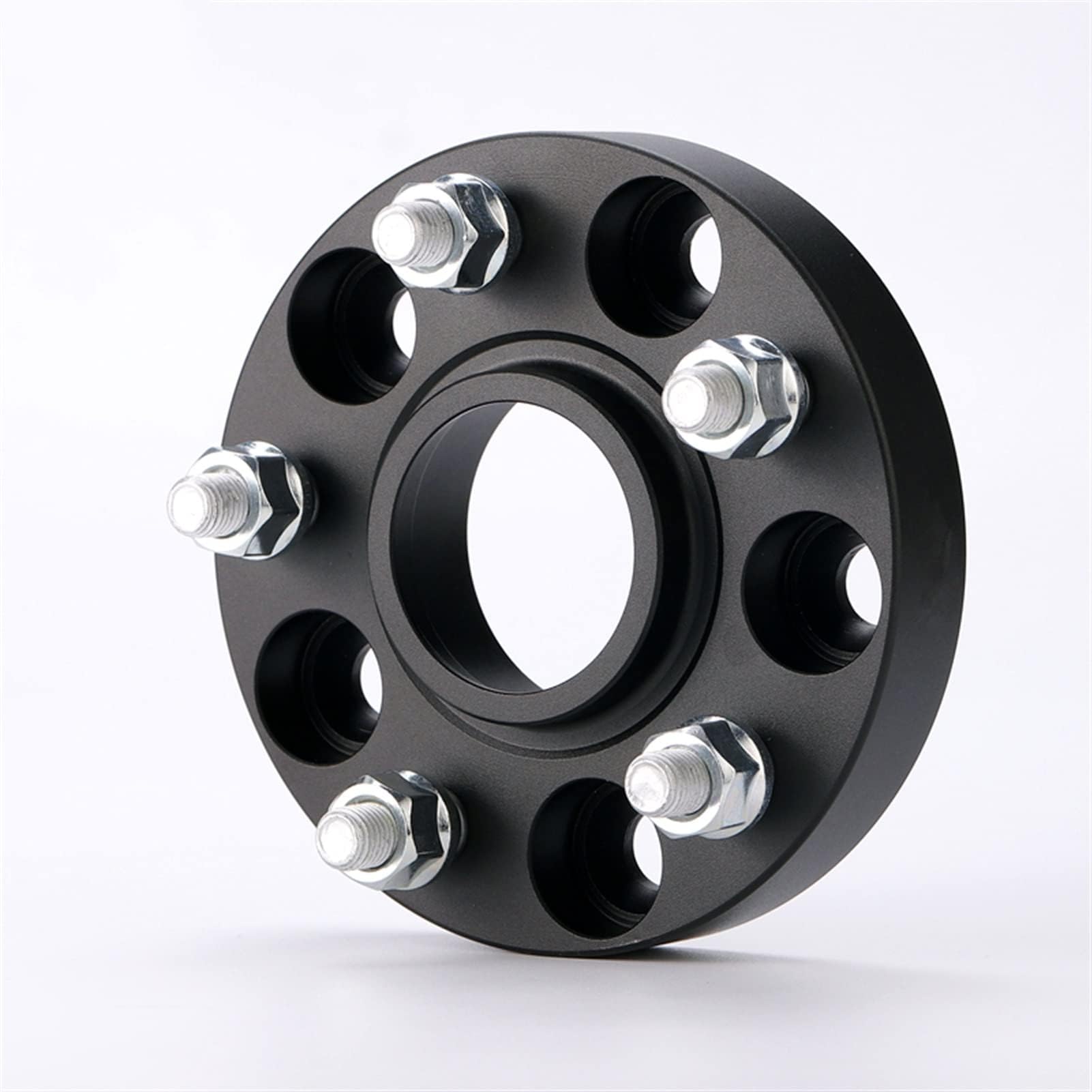 1 Piece PCD 5x112 CB 57.1mm Wheel Spacer Adapter, for, for Lamborghini, for Bentley, for Volkswagen, Forged Aluminum Alloy Car Wheel Spacer Shim(1PC 25mm black Spa)