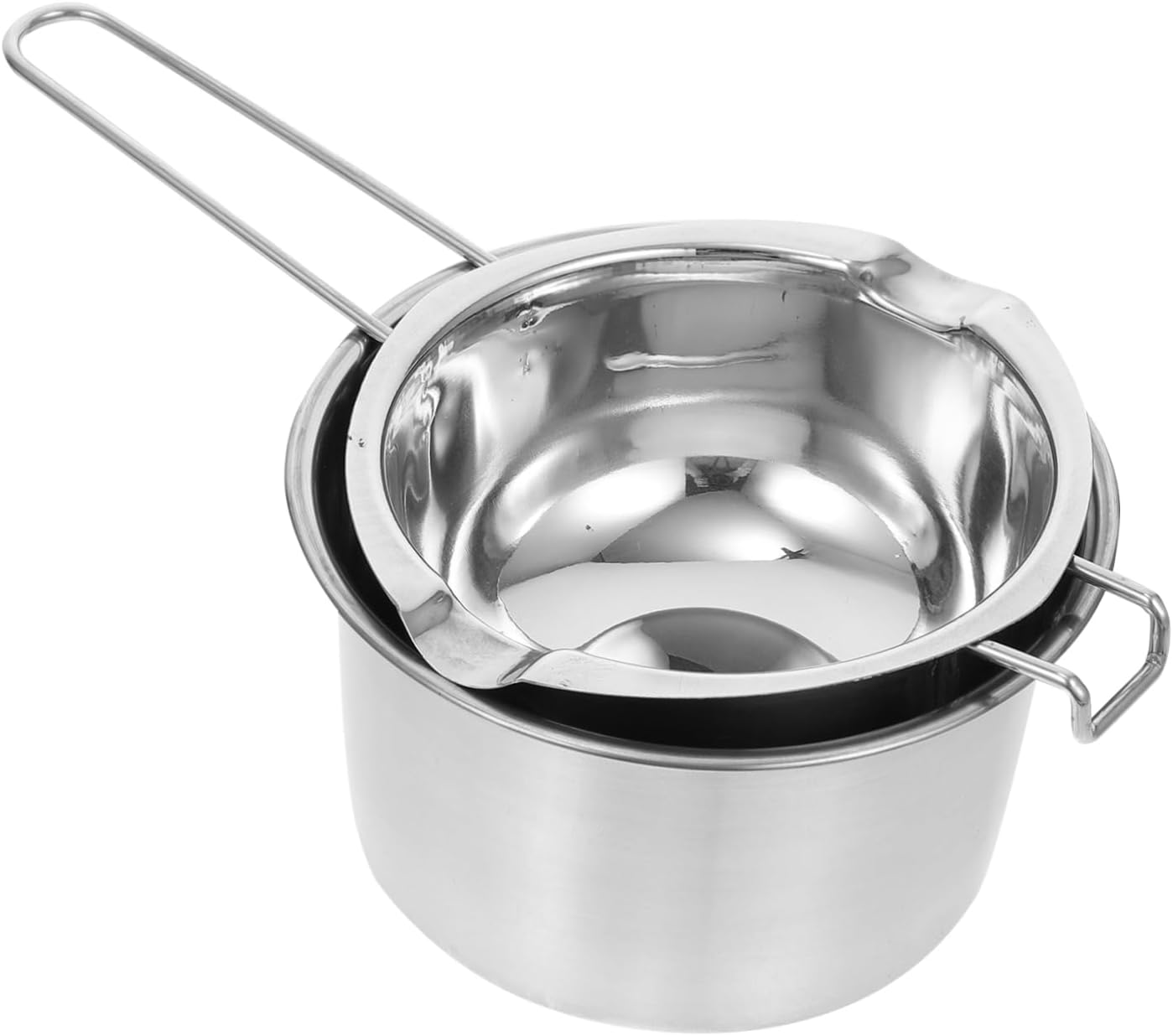 1 Set Candle Melting Pot Large Candy Melting Pot Double-boiler Double Boiler for Wax Melting Chocolate Melting Pot Double Boiler Pot Melting Chocolate Pots Silver Stainless Steel