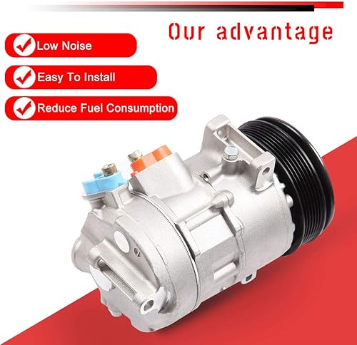 Miniatura 4 de cciyu Bomba de compresor de CA para Dodge Avenger Journey 2.4L 2008-2014 reemplaza al compresor de CA para automóvil 6SEU16C 6 ranuras