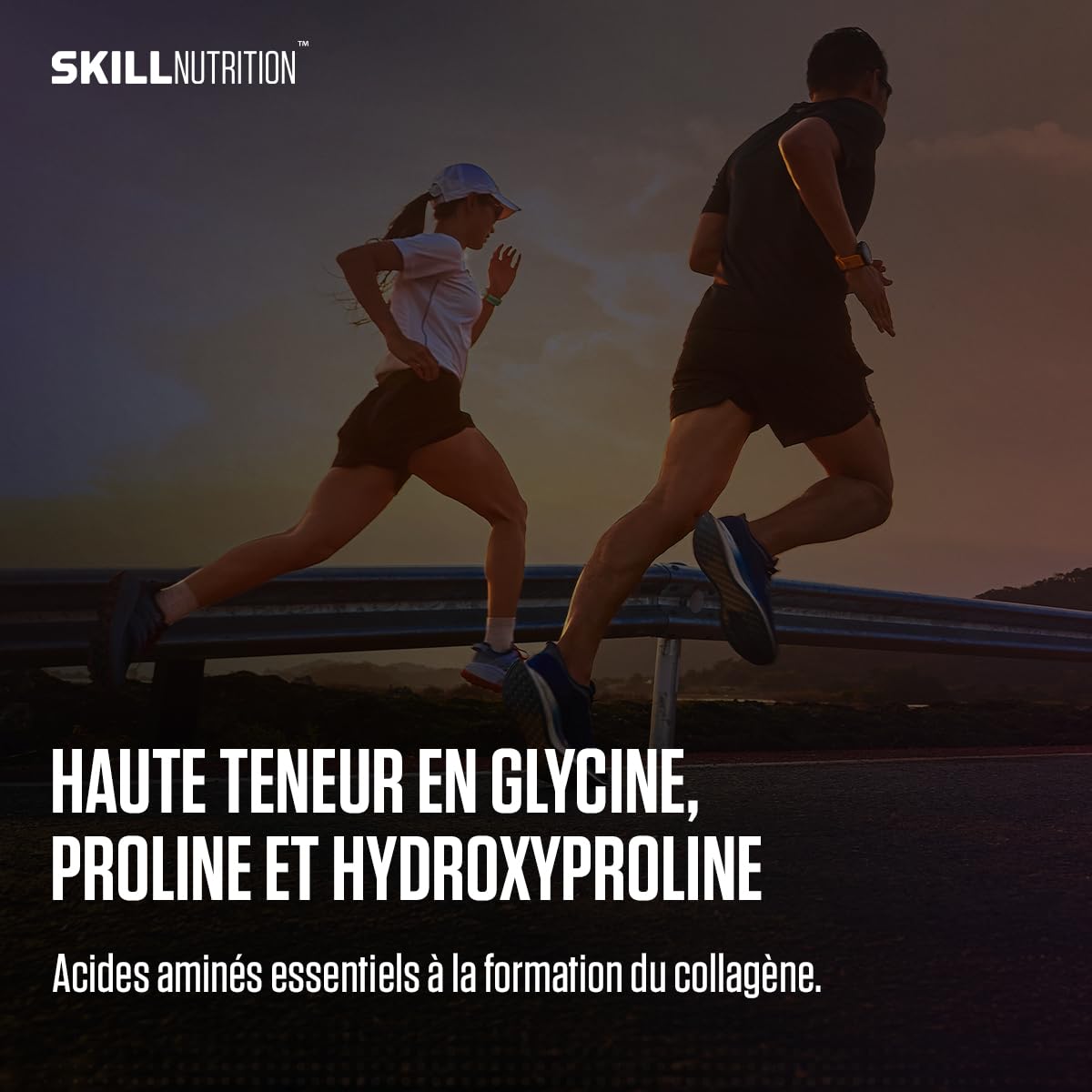 SKILL Nutrition Peptides de Collagène Hydrolysé Type I & III | Saveur Ananas | 18 Acides Aminés : Glycine, Proline | Haute Biodisponibilité | Soutien Peau, Cheveux & Articulations | 660g