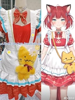 Amazon.co.jp: [YKMOMO] 赤見かるびコスプレ衣装 ＋ウィッグ ＋