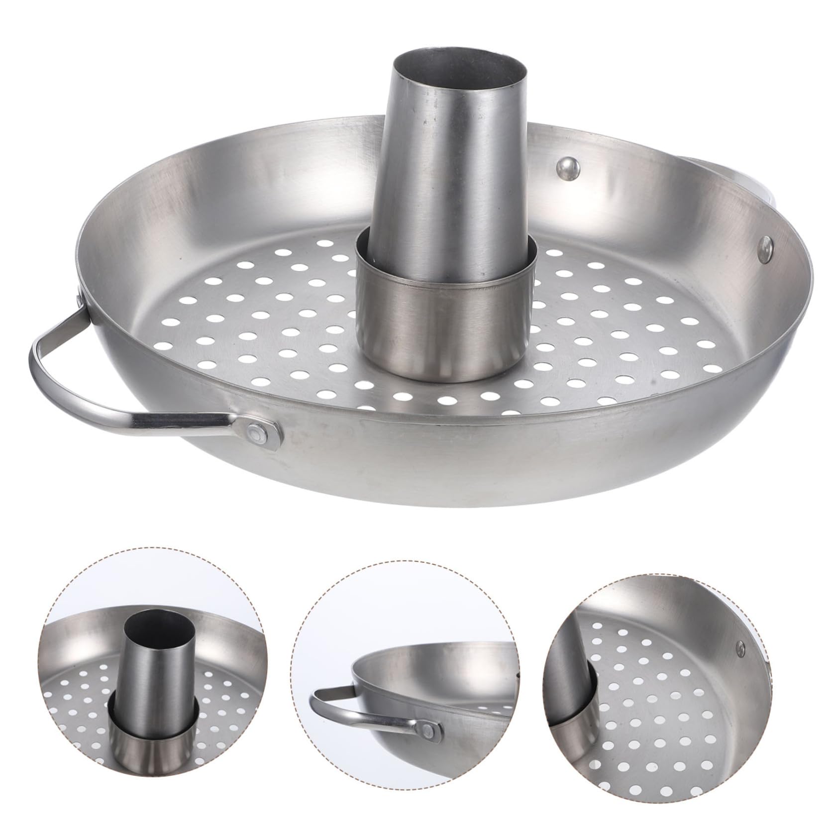 BESPORTBLE Plato De Pollo Asado Soporte para Asar Pollos De Acero Inoxidable Rejilla Vertical para BBQ Al Aire
