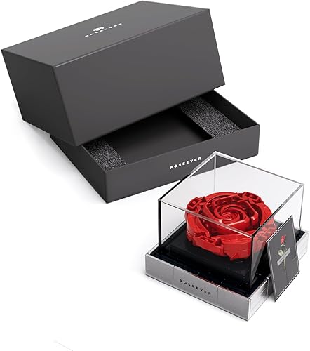 Nifeliz ROSEEVER NF10256 - Juego de construcción de flores artificiales, decoración única para el día de la madre, ideal para cumpleaños,