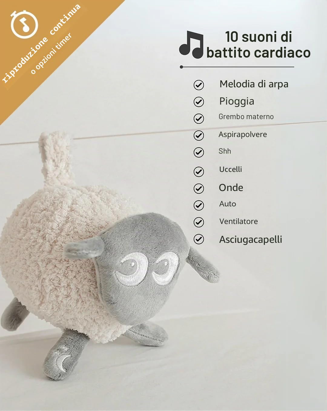 SweerDreamers Ewan Deluxe - Succhietto lavabile per dormire