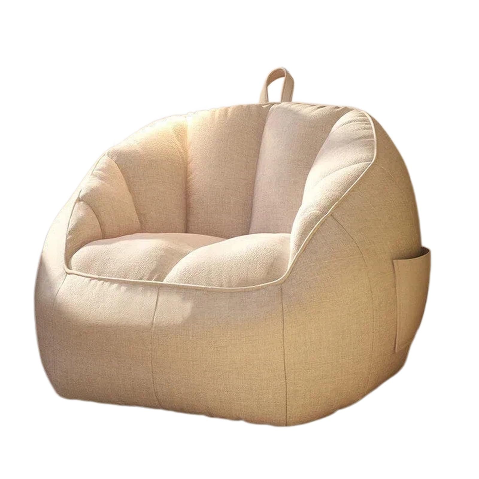 Sofá individual para sala de estar que alivia la espalda con diseño de tatami blanco compacto
