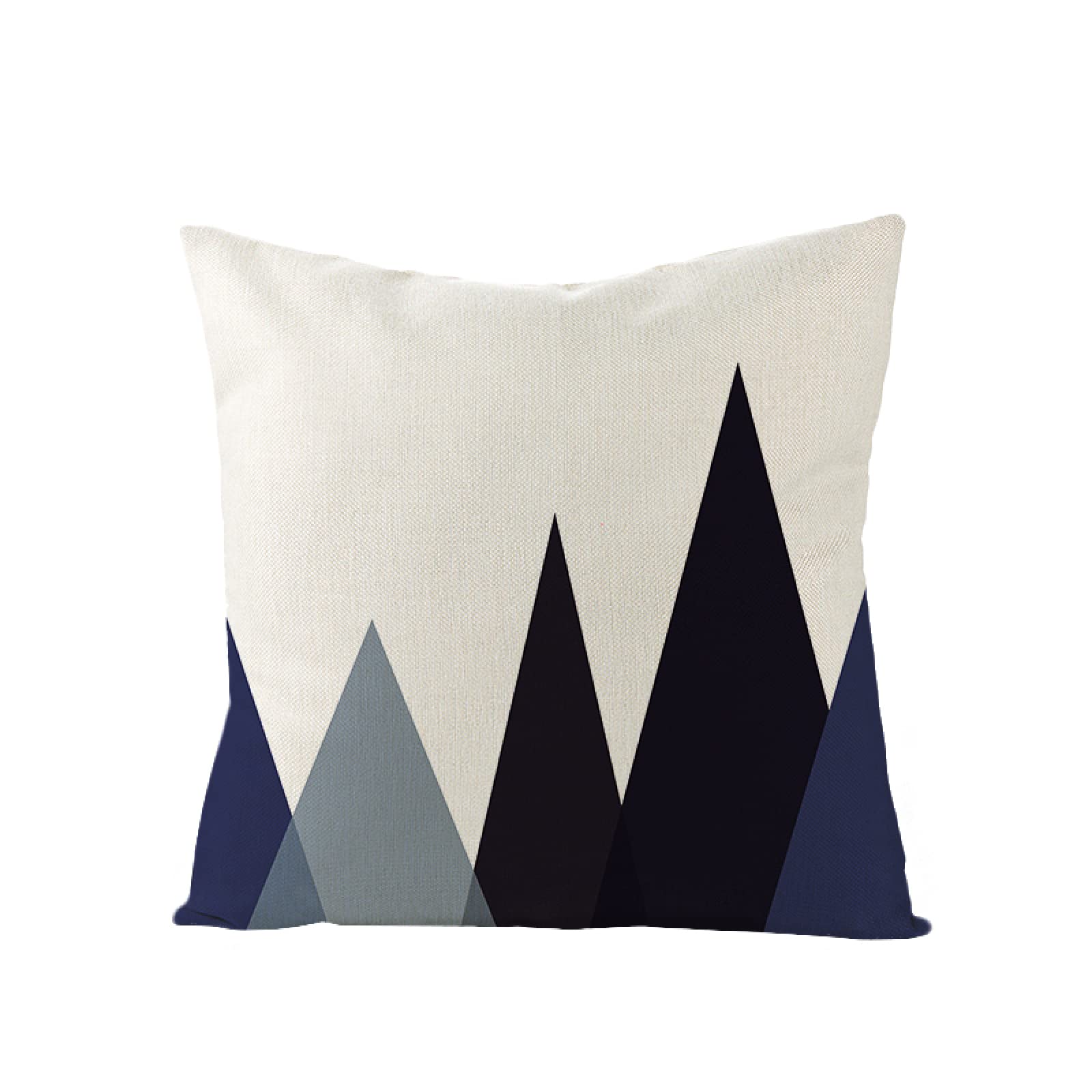 Sofa Fundas Cojines 60x60 Pack de 4 Cuadrado,Funda de Almohada Lino con Cremallera Invisible,Funda de Cojín Decoración para Hogar Sala Cama Jardín Silla Coche-geometría