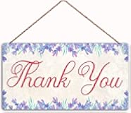 Thank You Home Decor Wood Sign Plaque Hanging Wall Art Funny Sign,Garden Sign 5x10 Inch