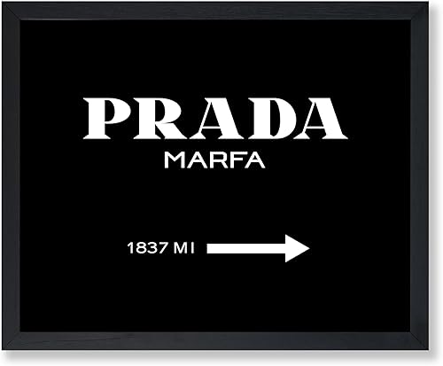 Poster Master Póster de Prada  Impresión de signo Prada  Arte de moda  Regalo glamoroso para ella, mujeres, amantes de la moda  Decoración