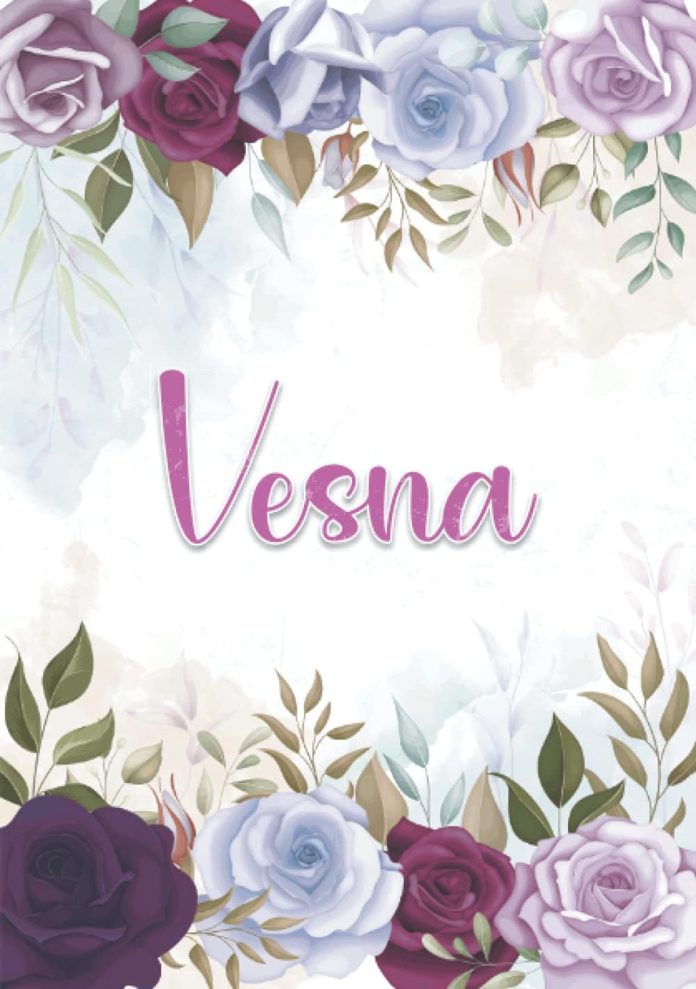 Vesna: Taccuino A5 | Nome personalizzato Vesna | Regalo di compleanno per moglie mamma sorella figlia ... | Design: decorazione floreale | 120 pagine ... formato A5 (14.8 x 21 cm) (Italian Edition) Paperback – January 1, 2023