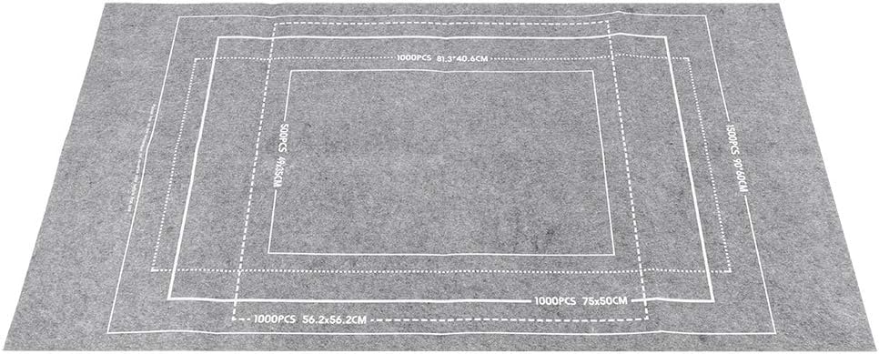 Jigsaw Puzzle Mat, Roll Up Grey Felt Puzzel Board Keeper, Storage for 1500, 1000, 500 Piece Puzzles, 45.7 x 26 Inch