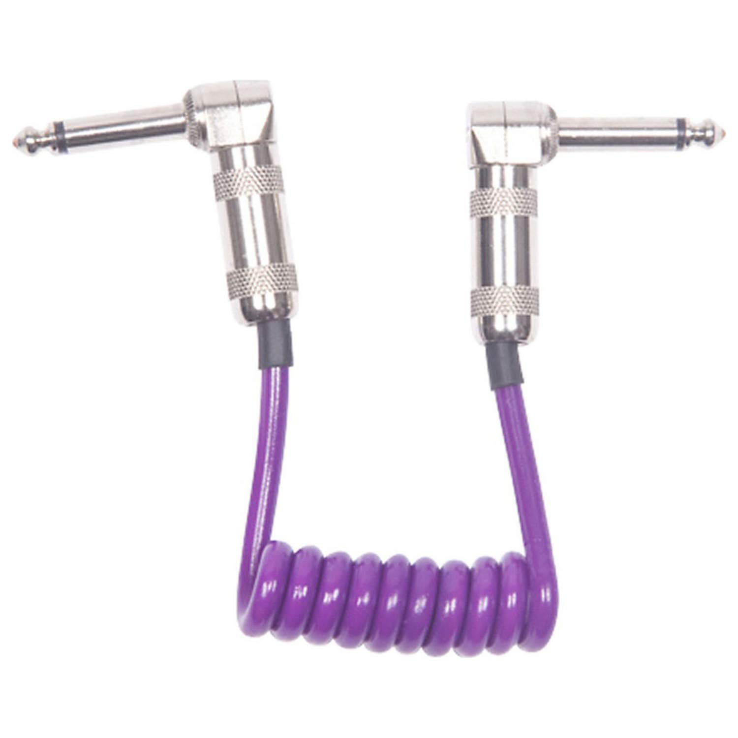 Lava Mini Coil Patch Cable 6 Inch-12 Inch Angle-Angle Purple