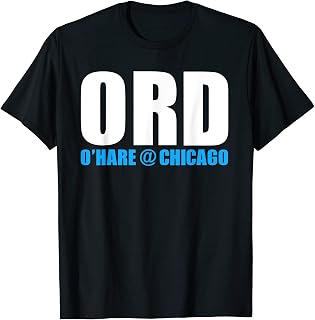 Chicago Travel Airport Souvenir Illinois City O'Hare Tourist T-Shirt