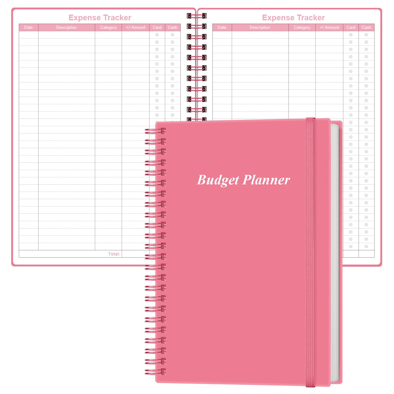 Budget Planner - A5 Expense Budget Tracker, Budget Book for Ledger Book, Money Organizer for Wallet, 5.8" x 8.5", Pink-image-10