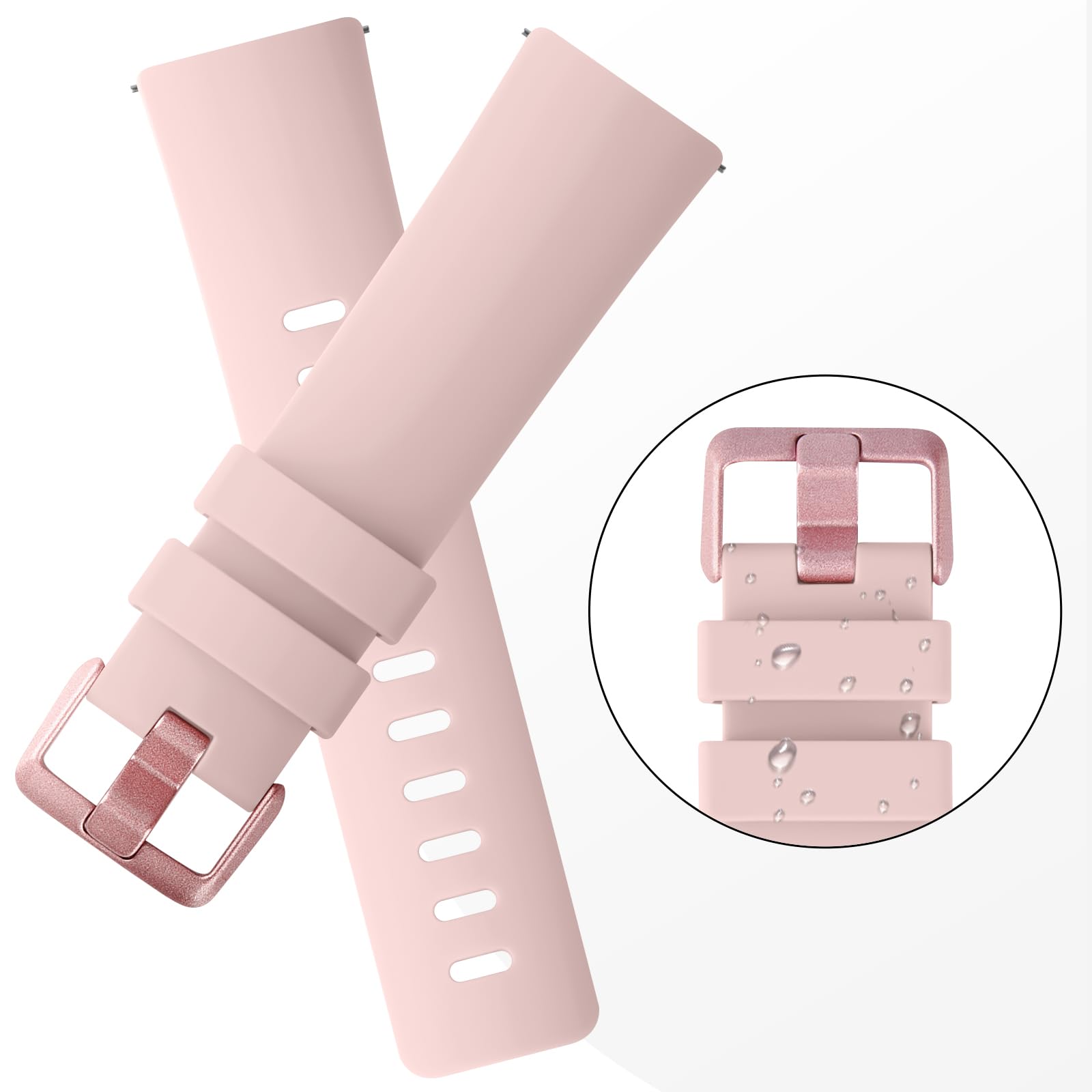 for Fitbit Versa Straps/Fitbit Versa 2 Straps/Fitbit Versa Lite Strap,Silicone Sport Replacement Straps Compatible with Fitbit Versa Lite/Fitbit Versa 2/Fitbit Versa for Women Men (Pack D - Image 4
