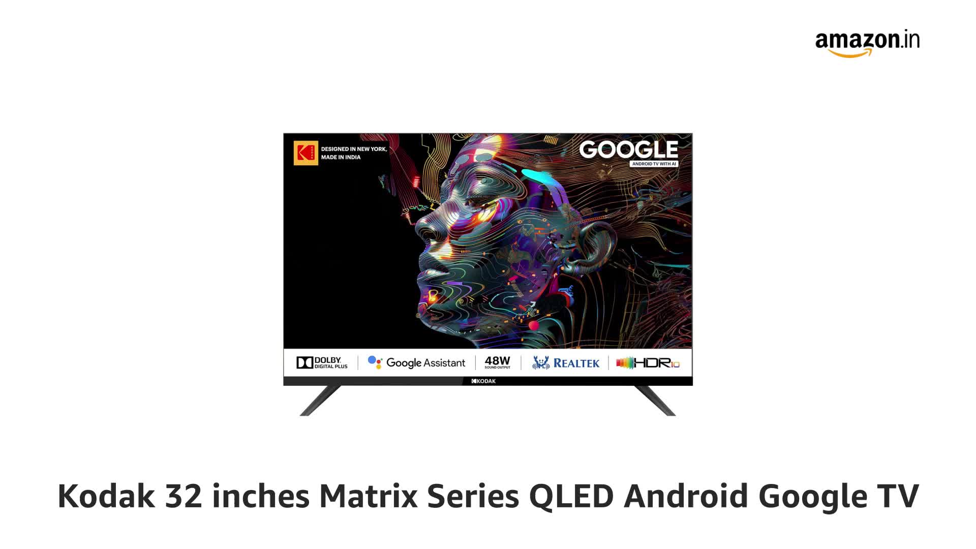 Kodak 80 cm (32 inches) Matrix Series QLED Android Google TV
