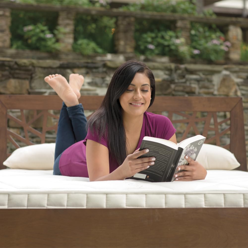 Naturepedic Serenade Organic Mattress - Cushion Firm California King Hybrid Mattress with Encased Coil, Naturally Cooling & Breathable