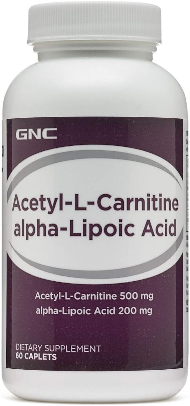 GNC Acetyl-L-Carnitine Alpha-Lipoic Acid, 60 Capsules, Supports Energy Metabolism