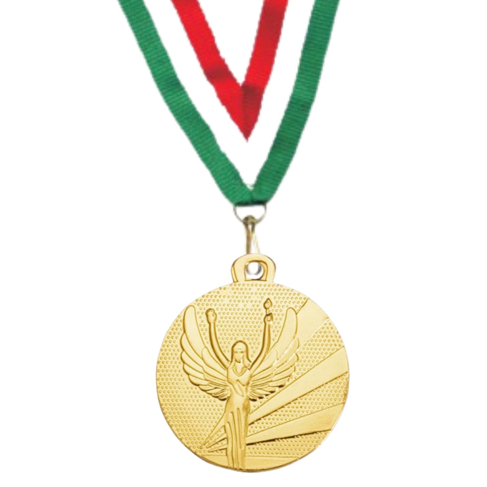 Medaglie Premiazioni Personalizzate Vittoria Sportive da 3,2 cm con Laccetto Medaglia Personalizzabili in Metallo con Stampa Personalizzata, Sport cod. 23.02.32.66G