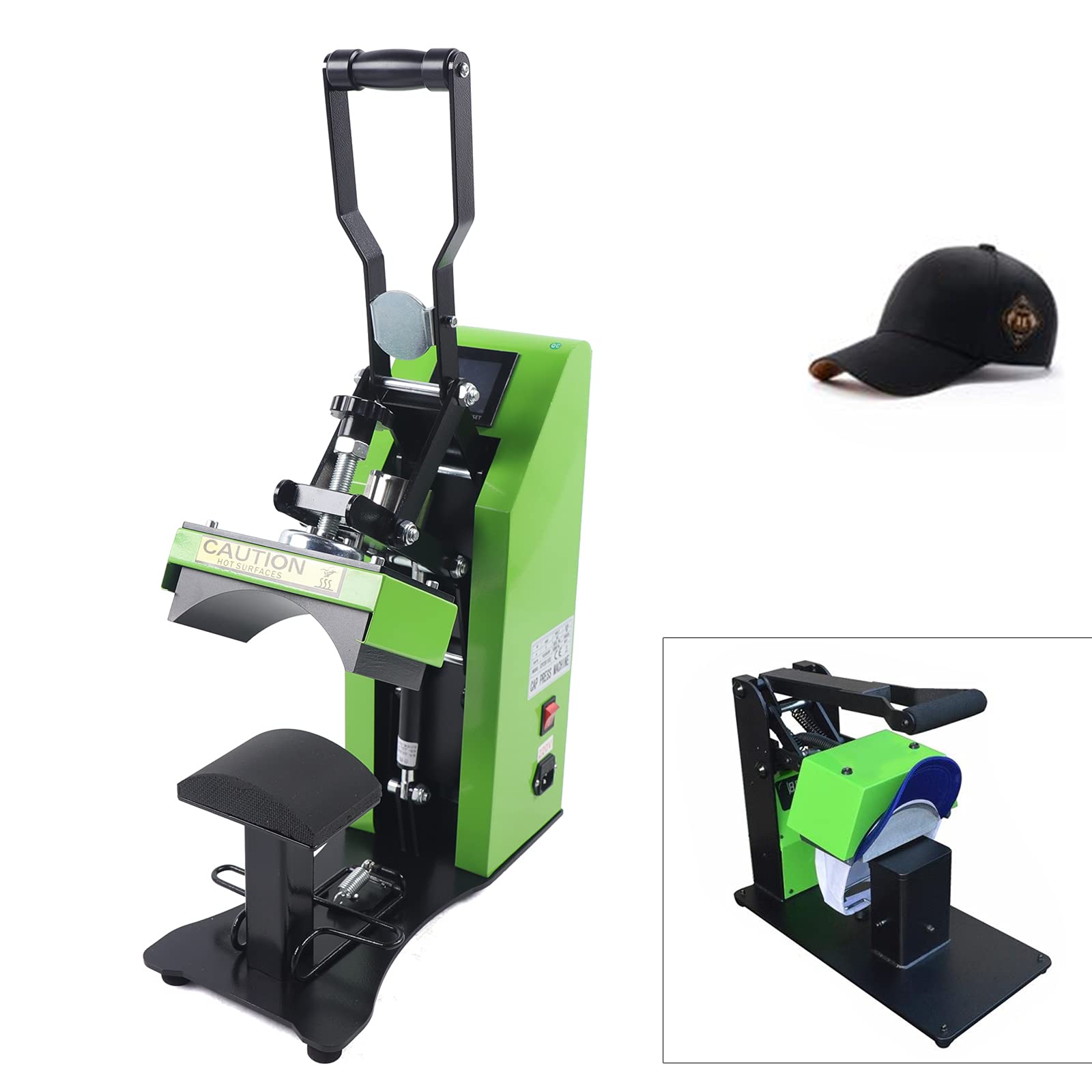 Amazon｜自動帽子ヒートプレス機、キャップヒートプレス機、キャップT