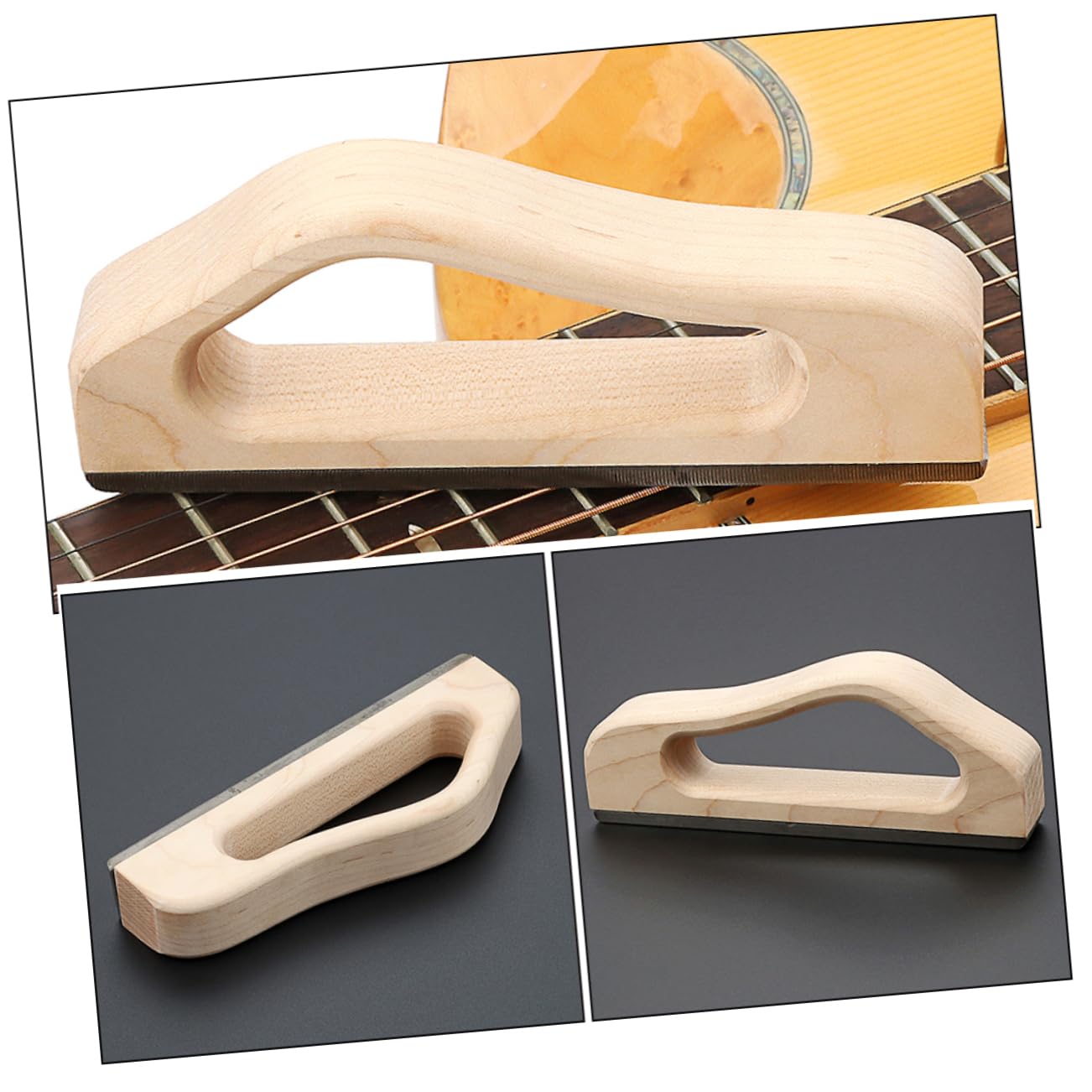 Bloque De Lijado Para Guitarra Diseño Ergonómico Herramienta De Nivelación De Diapasón Kit De Pulido De Trastes Adecuado Para Guitarras Eléctricas Portátil y Fácil De Usar