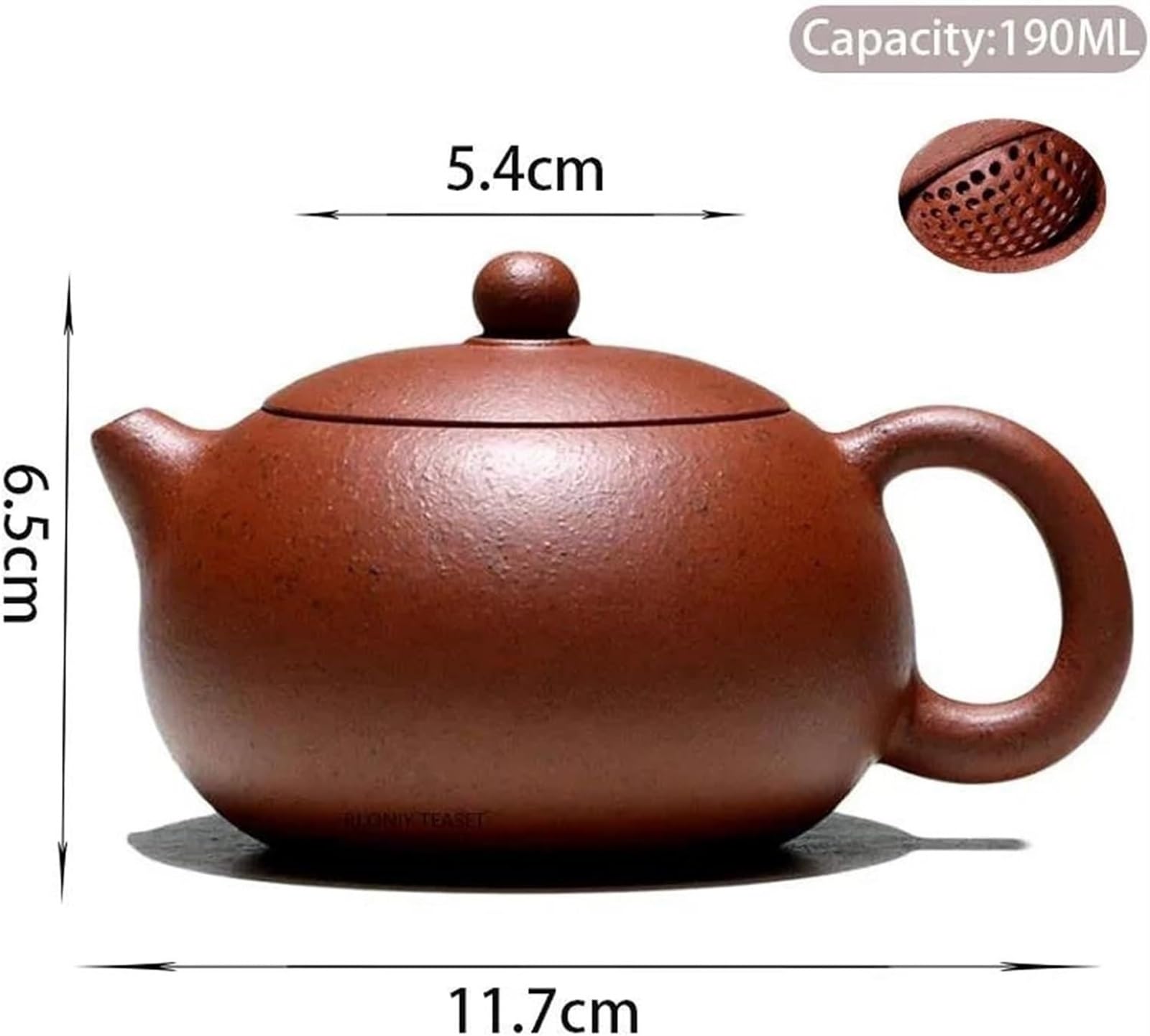 Teeservice Teekanne Mit Sieb 190ML Chinesische Keramik Teekanne Handgemachte Teefilterkanne Lila Ton Traditionelle Tea Set Wasserkocher Ball Loch Filter Tee-Zubehör