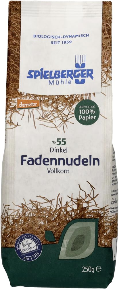 Dinkel Fadennudeln, vollkorn, demeter 18 x 250 g