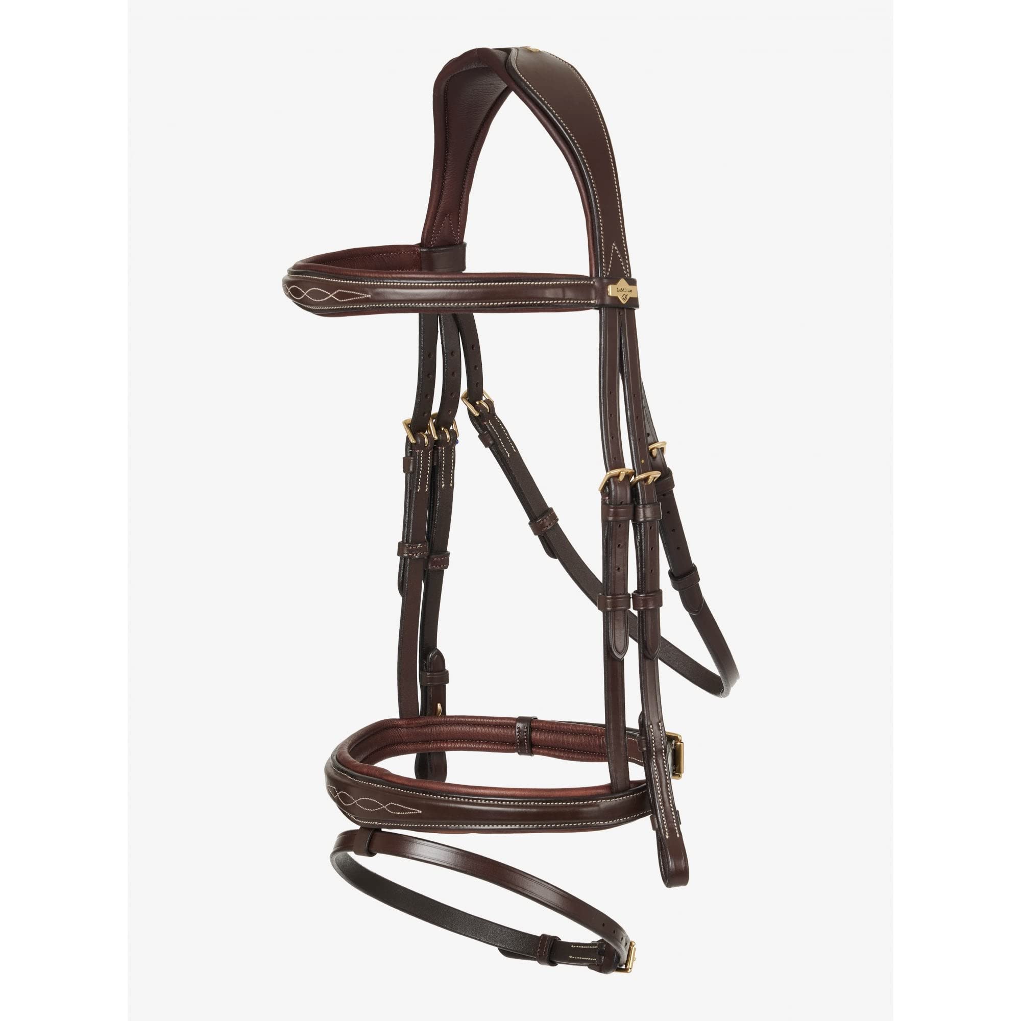 LeMieux Competition Flash Bridle - Havana Cob