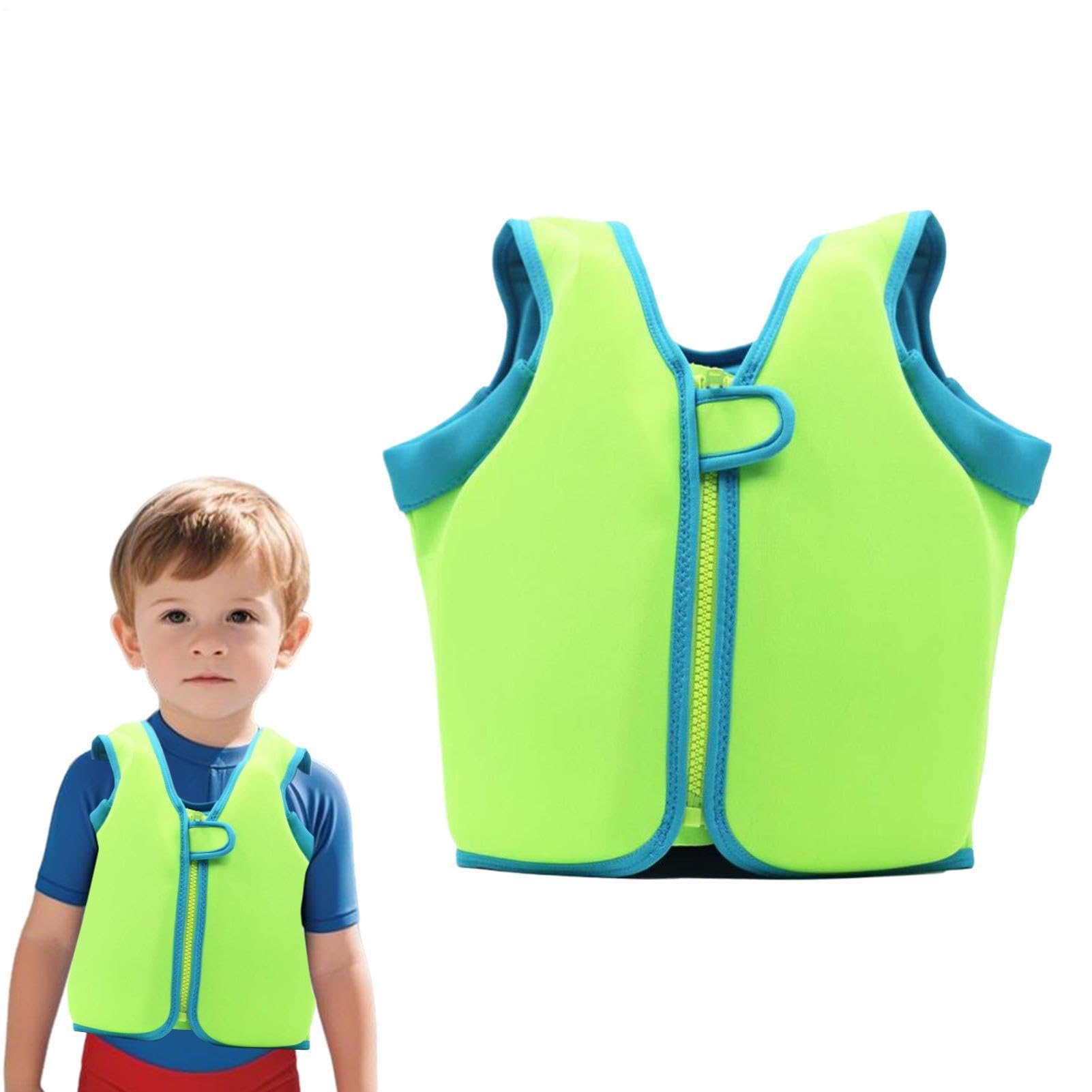 Schwimmweste für Kinder, Trainingshilfe mit leichtem verstellbarem Schutz, Kinder-Schwimmjacke für Wassersport, für Pool, Strand, Unterricht, Segeln, Wasserpark