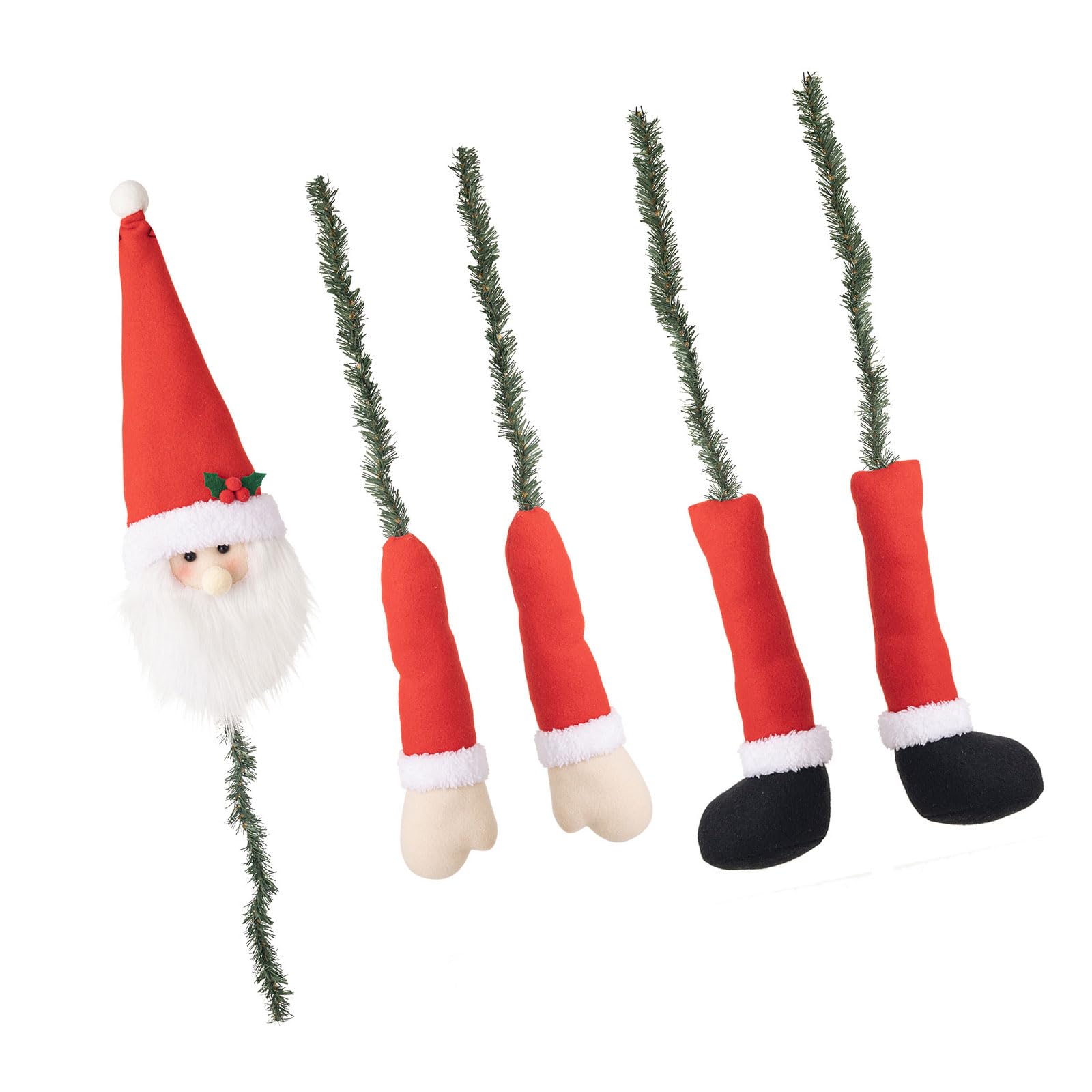 carotoe Christmas Tree Decoration Santa/Snowman Hugging Tree Toppers for Shopping Mall Display Stylish Festival Ornament Festival Ornament