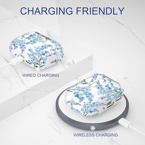 Miniatura 5 de Maxjoy Funda para AirPods Pro de 2ª/1ª generación, funda transparente para AirPods Pro 2 para mujeres, funda suave para AirPod Pro 2 con correa de