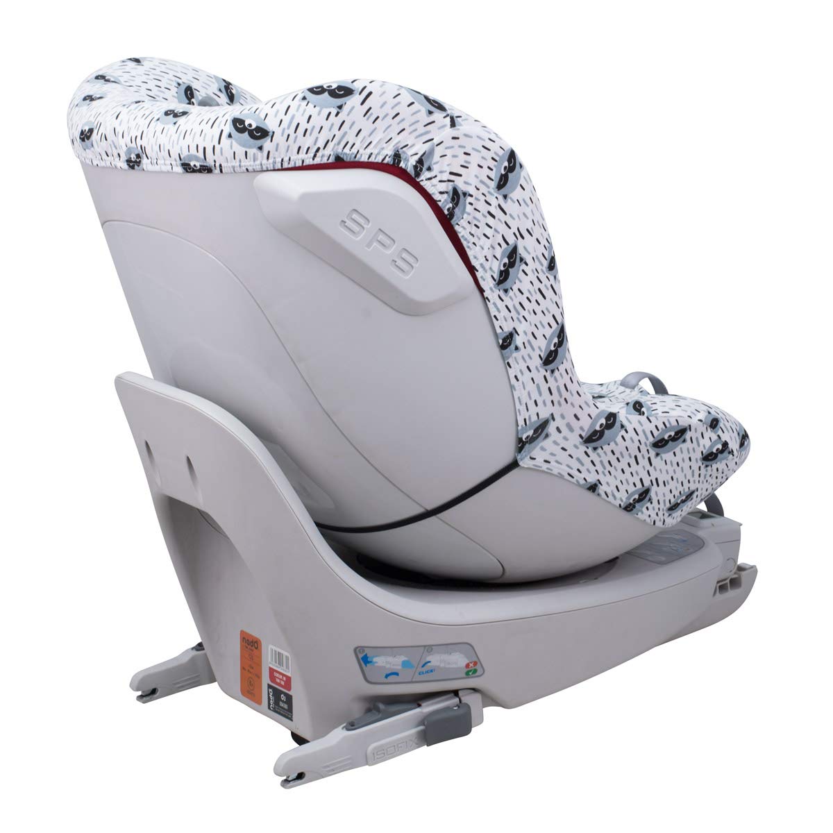 JYOKO Kids Funda para Silla De Coche Compatible con Avionaut Sky Y Be Cool Nado O3 | Algodón Orgánico Transpirable | Confort Suave para Viajar (Raccoon)