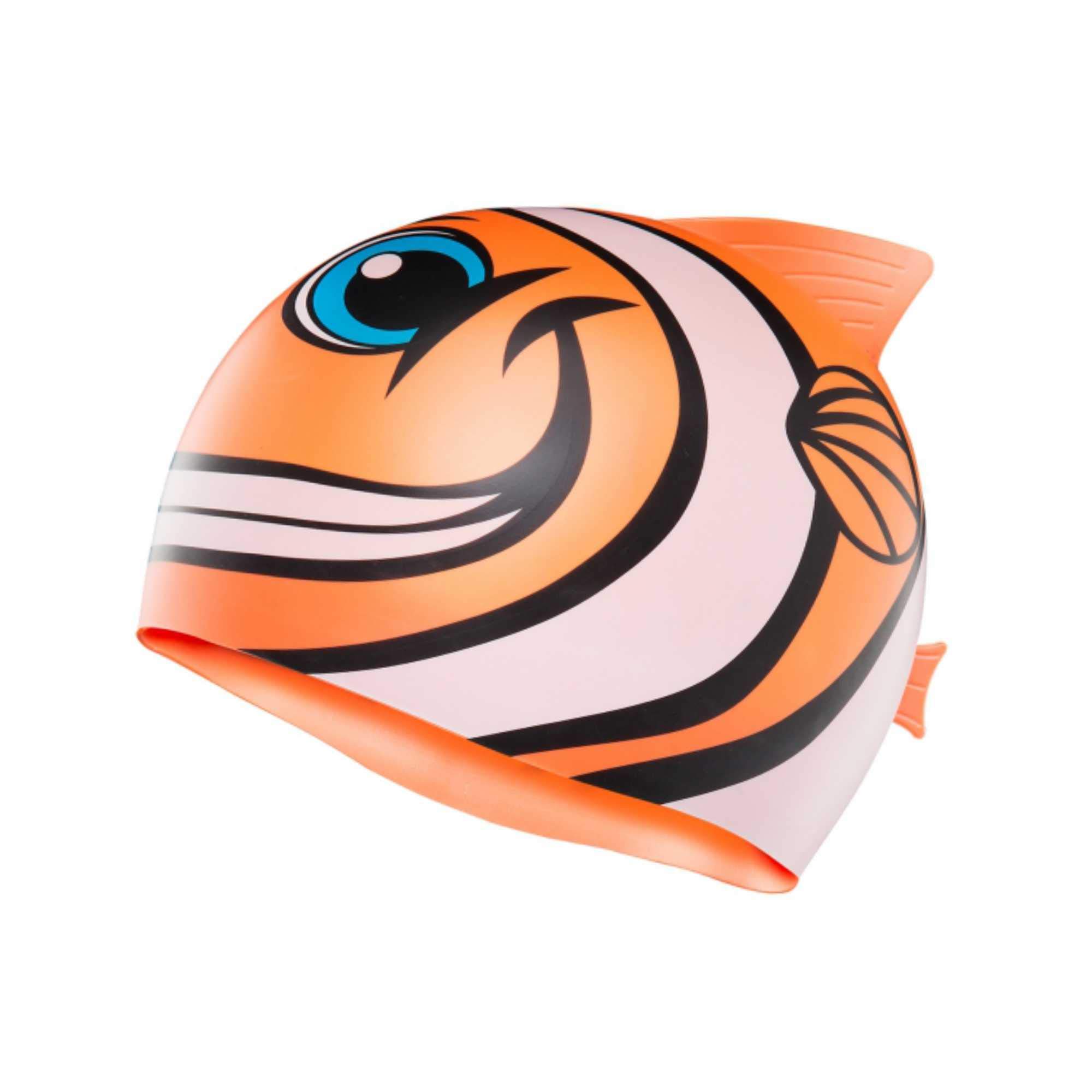 TYR Charactyrs Happy Fish Silicone Kids Swim Cap (Orange) (B00DGGNGJM) Amazon Price History, Amazon Price Tracker