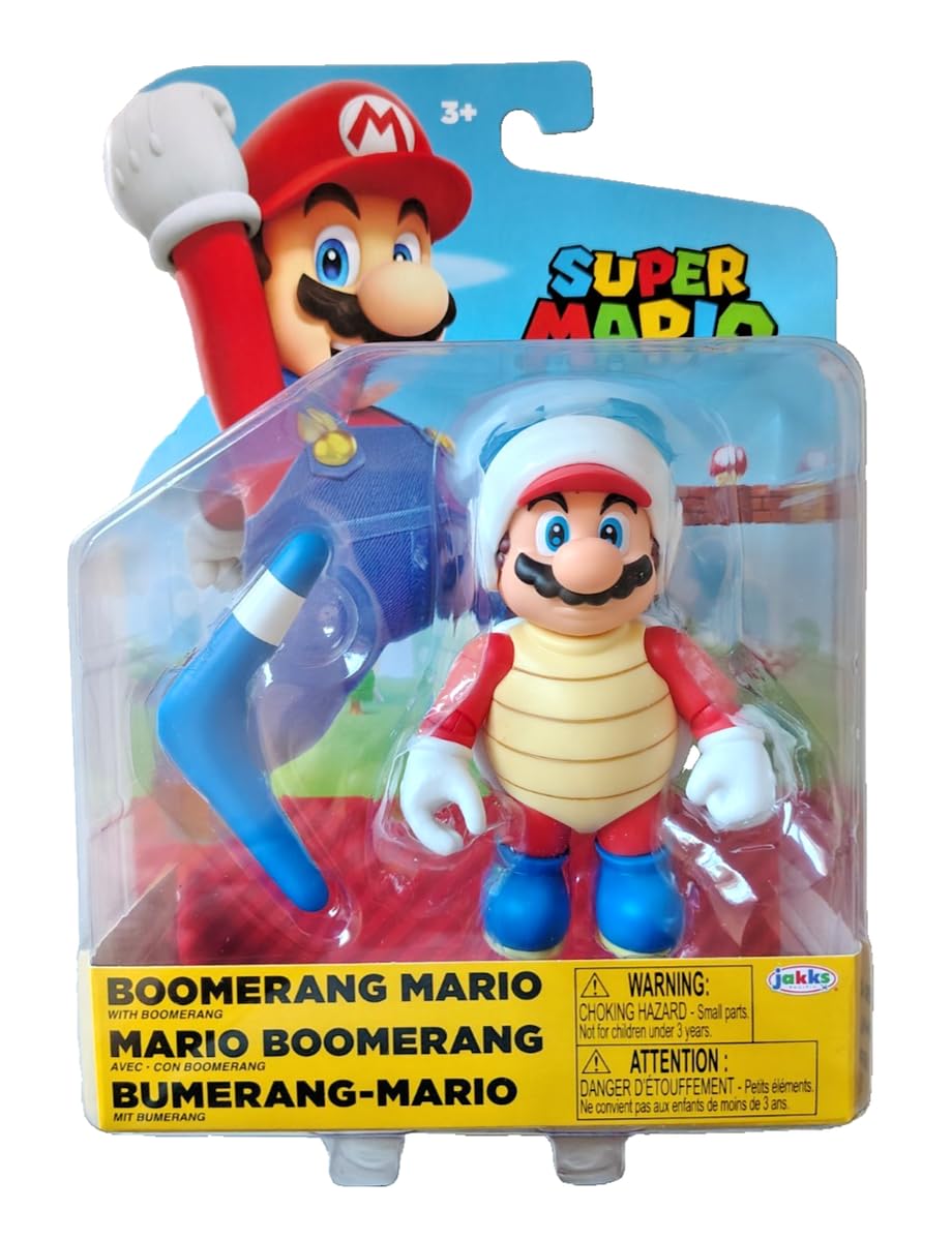 Super Mario Figuras de 4 pulgadas Boomerang Mario