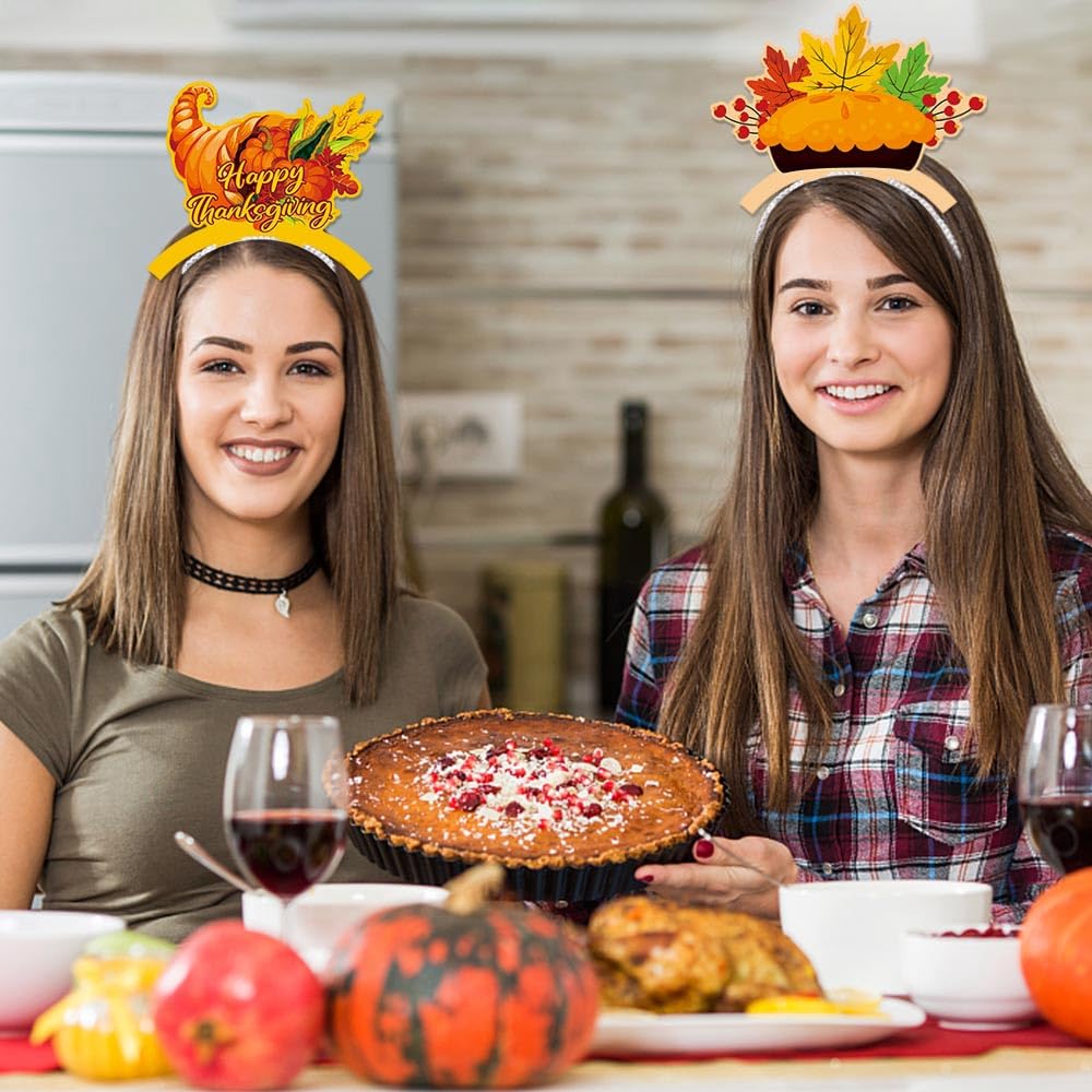 21 Pcs Fall Holiday Headbands for Women Thanksgiving Halloween Christmas Amazon.com: Thanksgiving Headbands Fall Maple Leaf Turkey  main image 4