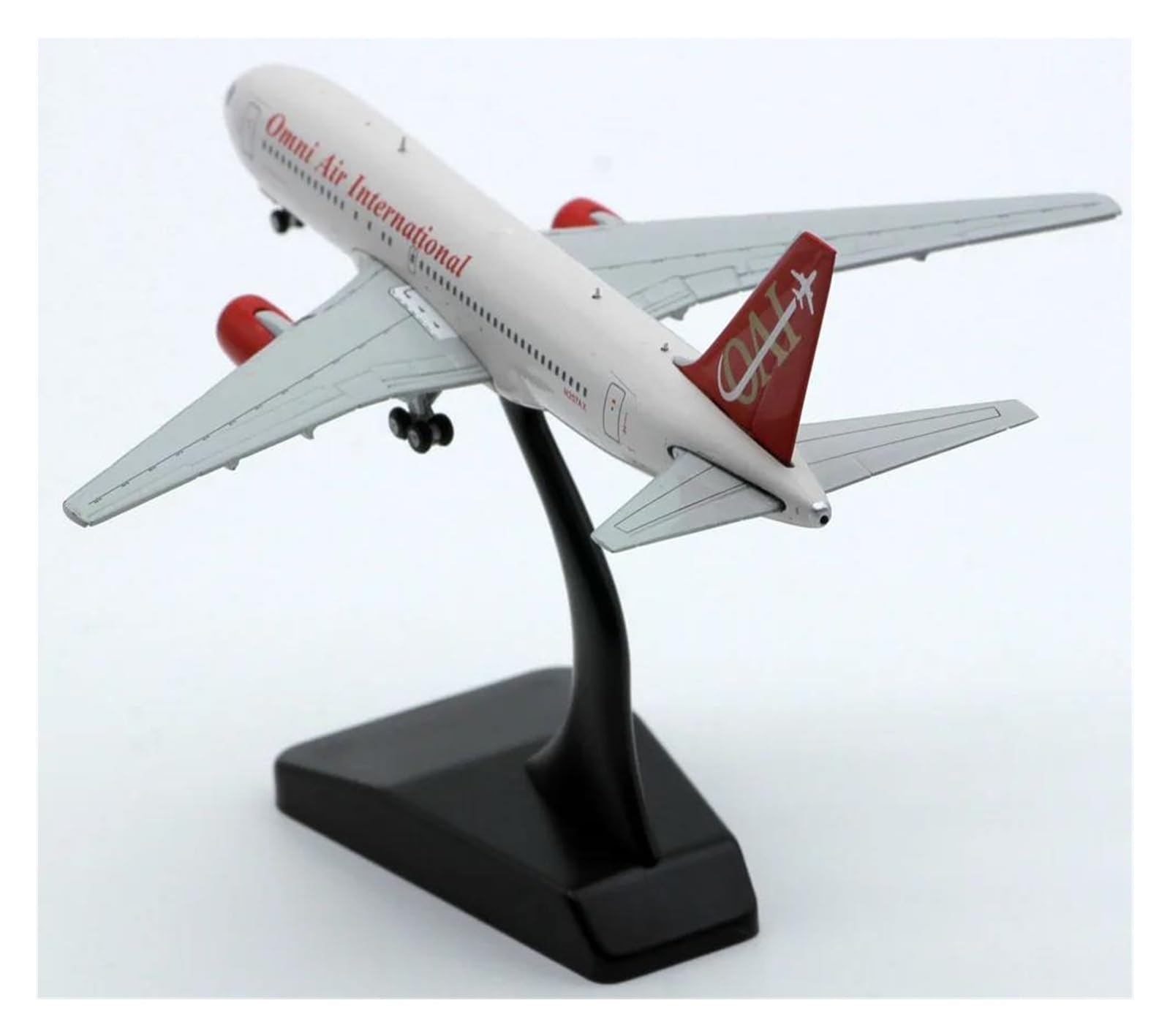 Regalo para apasionados de la aviación: avión a escala Omni Air Boeing B767-200ER die-cast 1:400 8