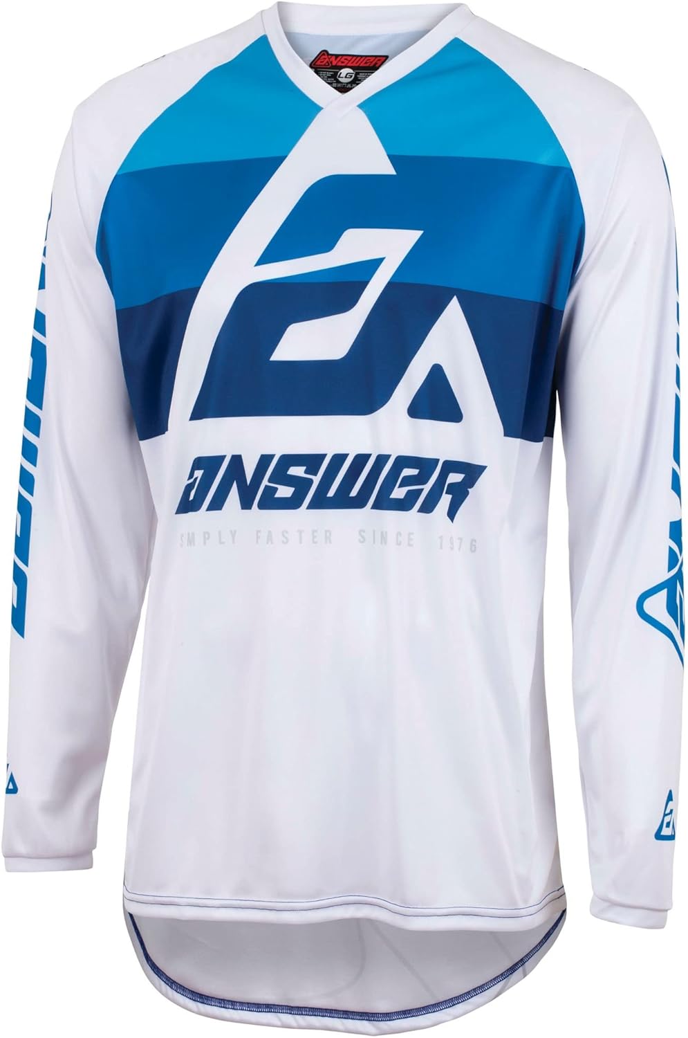Answer Racing 447280 Men’s A23 Syncron CC Jersey: Blue/White, 2XL Answer Racing 447280 Men’s A23 Syncron CC Jersey: Blue/White, 2XL