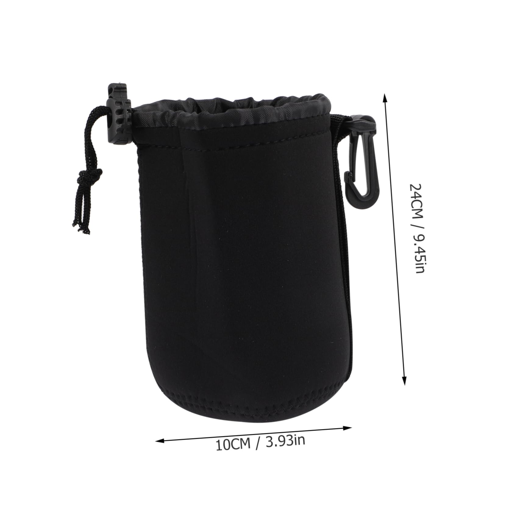 NUOBESTY 4 Piezas Caja de Lente de Cámara Estuche de Neopreno para Lentes de Cámara Protector para Uso Exteriores Reflex Digital