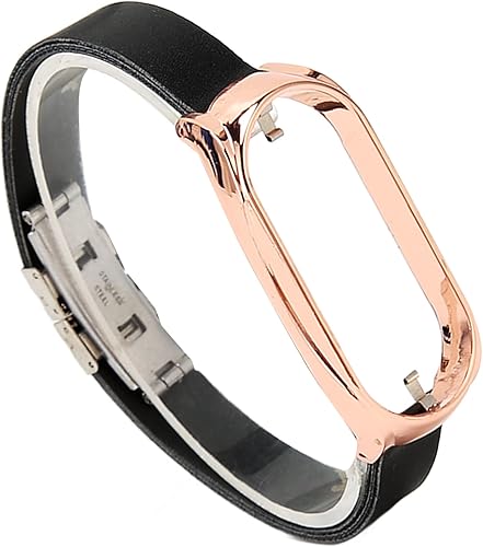 FOTABPYTI PU Strap for Smart Watch Stainless Steel Soft Replacement Watch Band Men Hiking Portable Protective Case Cover