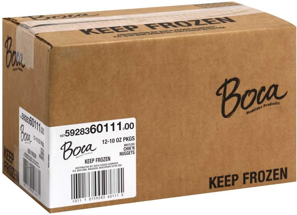 Kraft Boca Original Meatless Chicken Nugget, 10 Ounce -- 12 per case.