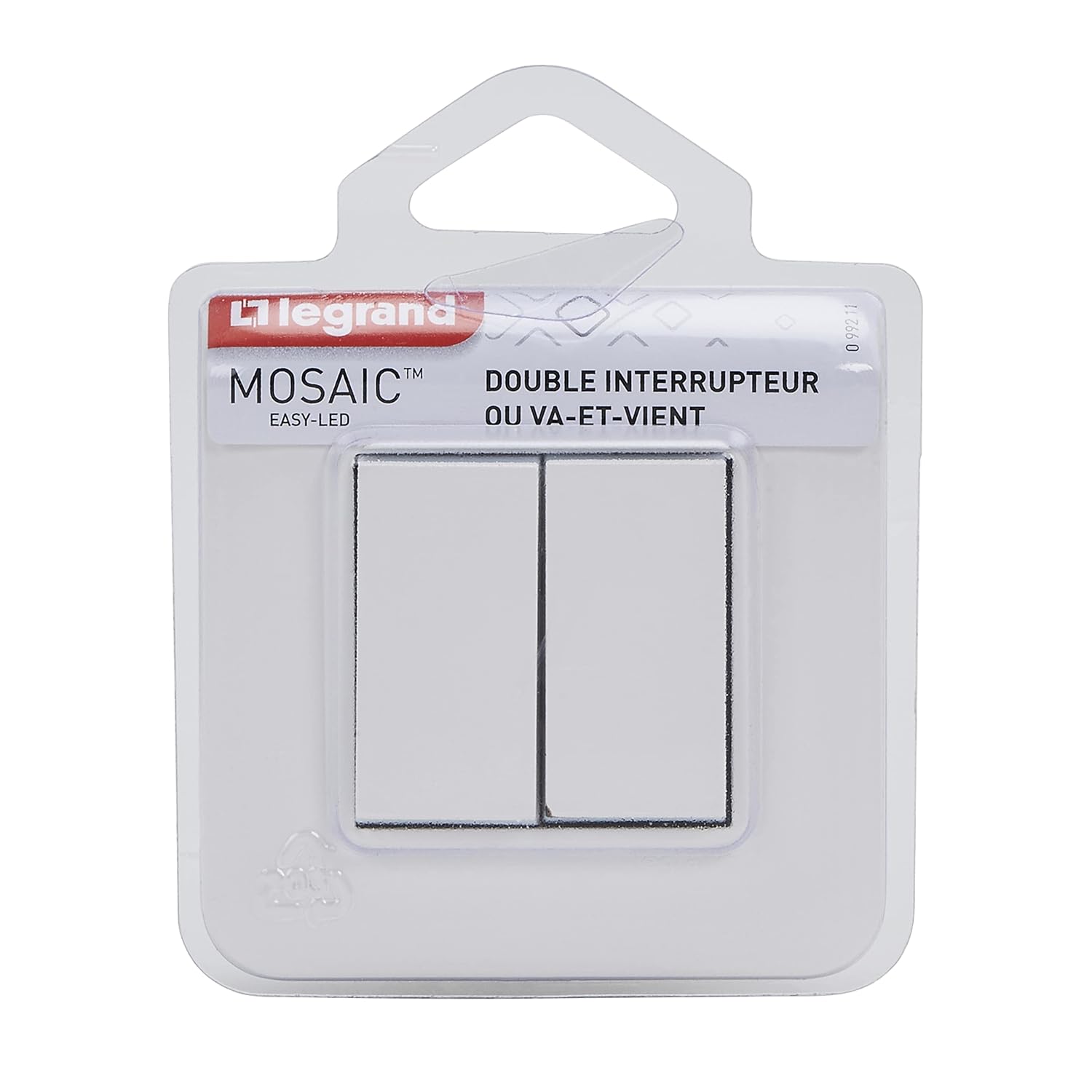 Legrand Mosaic Switch in retail packaging